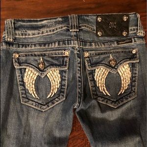 MissMe Angel wings skinny jeans